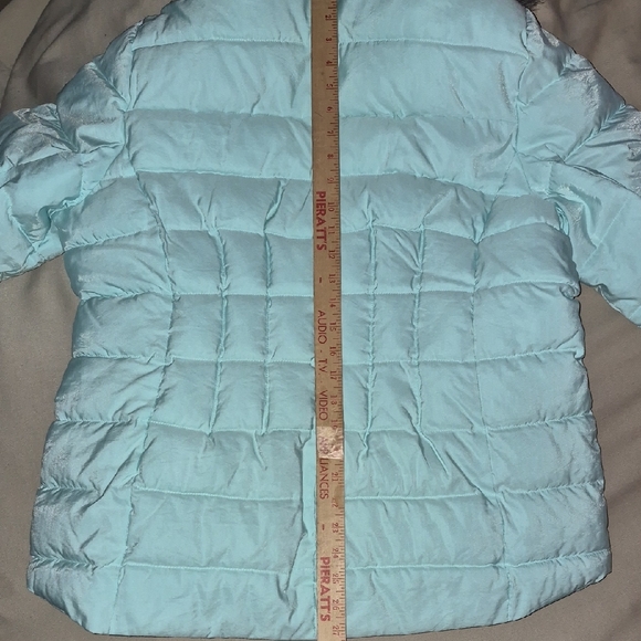 ZeroXposur Aqua Quilted Puffer with Faux Fur Hood - Picture 4 of 4